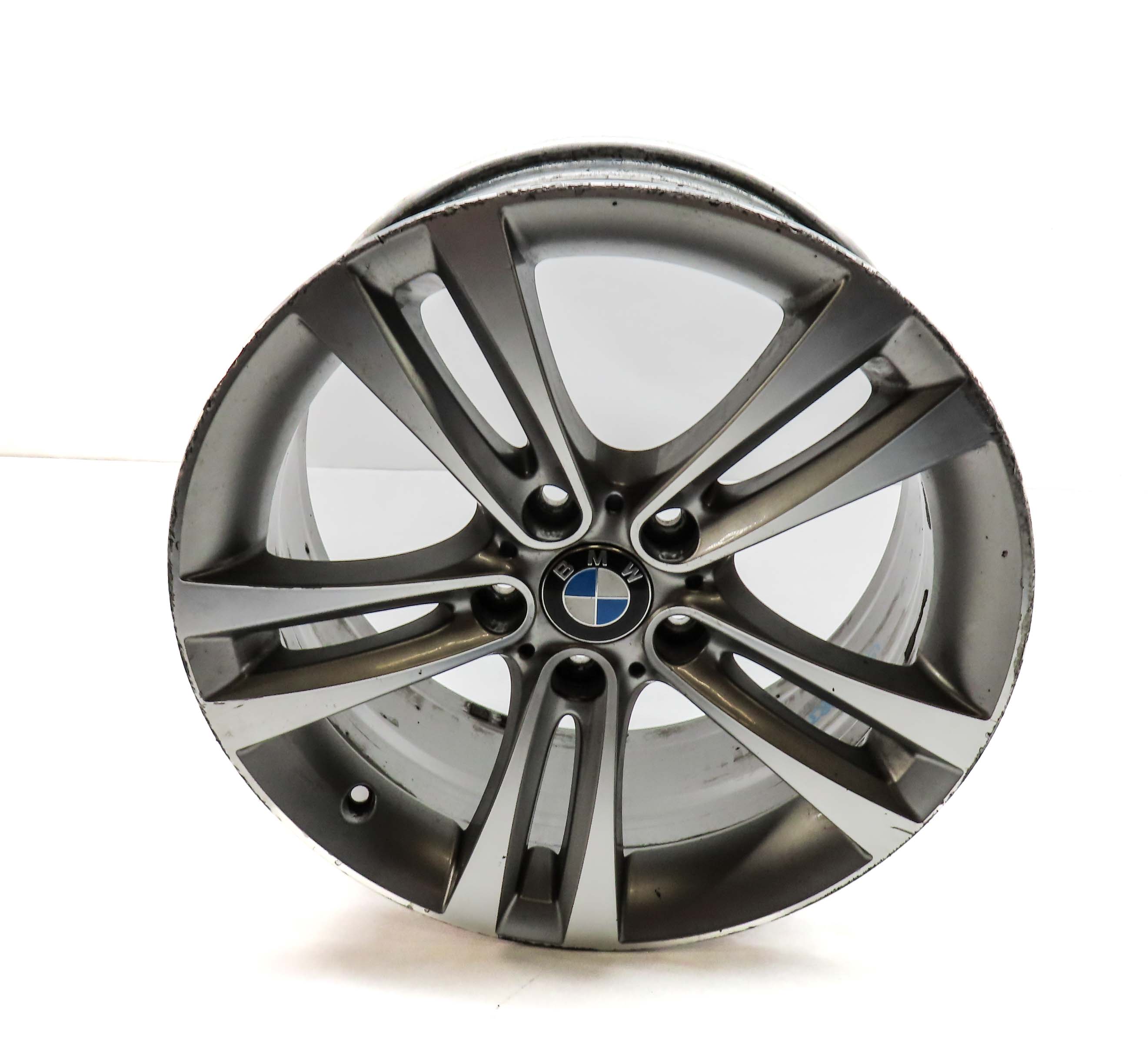 12-19 BMW 3 4 SERIES (F30 F31 F32) 18x8 5-DOUBLE FLARED SPOKE ALUMINUM WHEEL RIM — exact item pictured